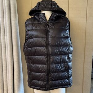 Calvin Klein Men's Black Hooded Puffer Vest NWT